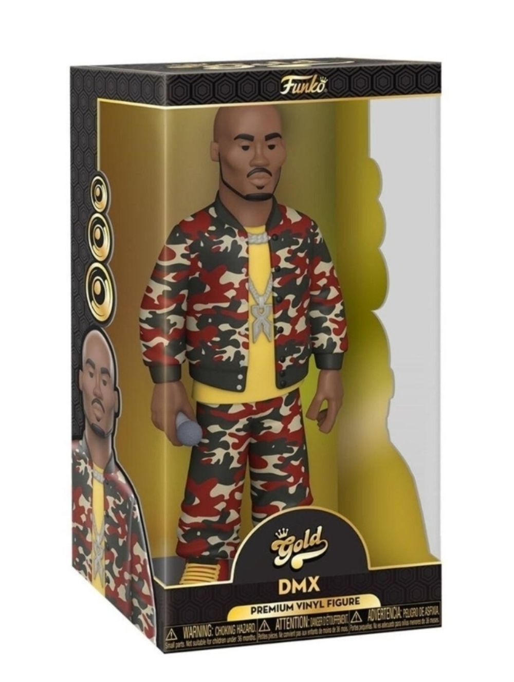 Funko Gold DMX Vinyl 12 Inch Vinyl Figure  - Red, Green, Black Camo